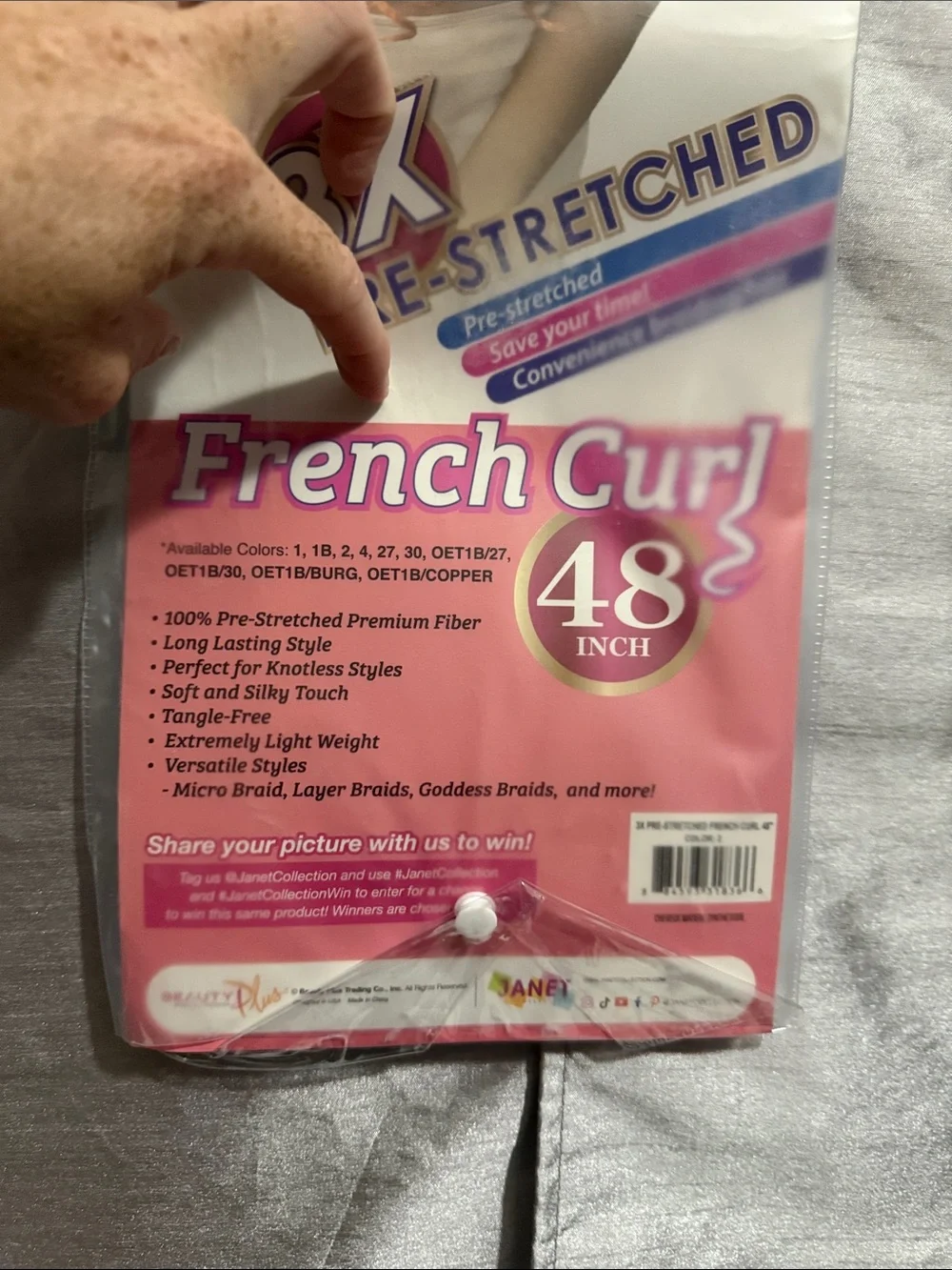 Nala Tress 3X Pre-Stretched French Curl 48